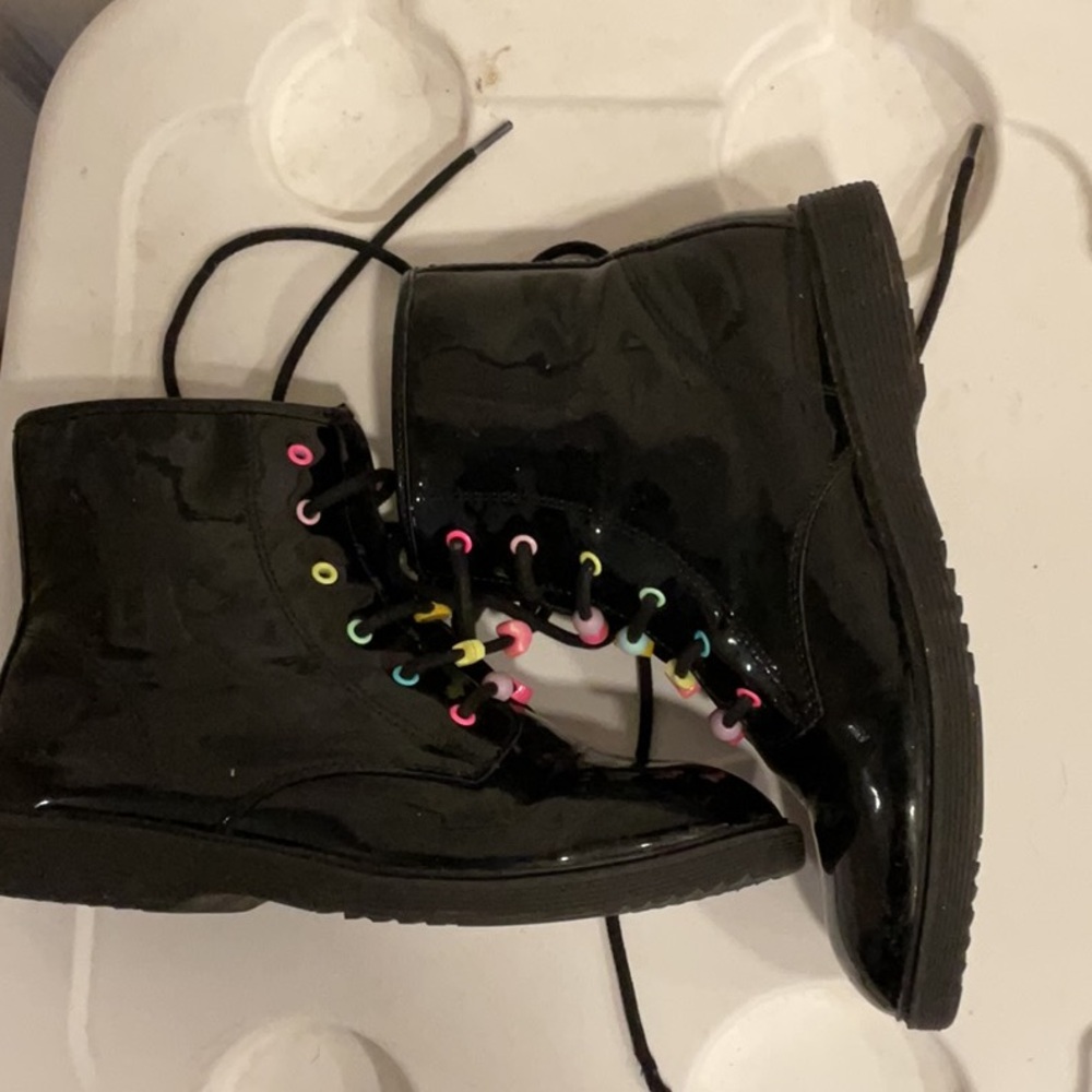 The Children's Place Black Combat Boots